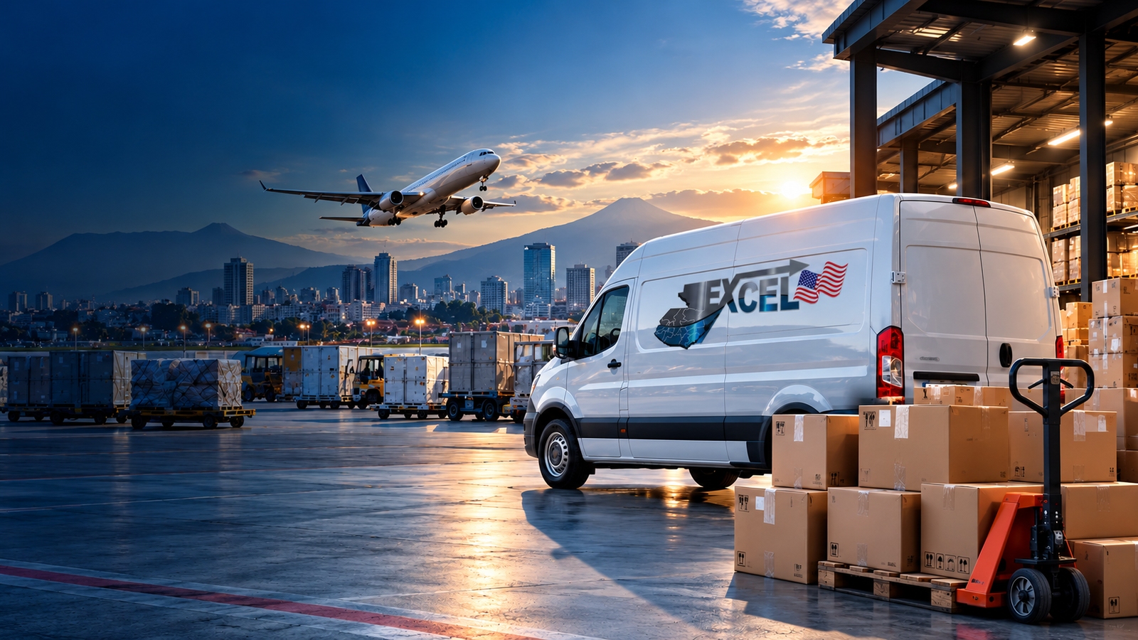 Operación de logística y transporte de paquetes